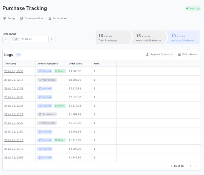 Purchase tracking1